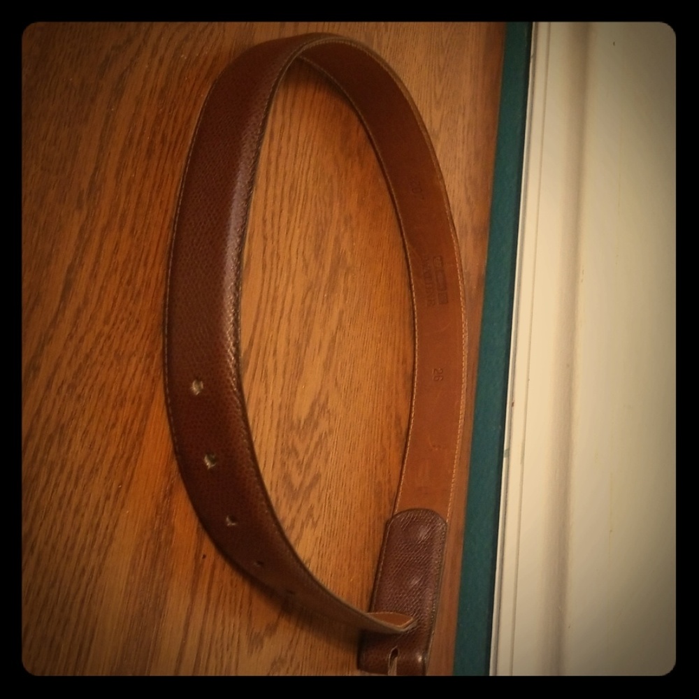 Wathne Brown leather belt without buckle size 26